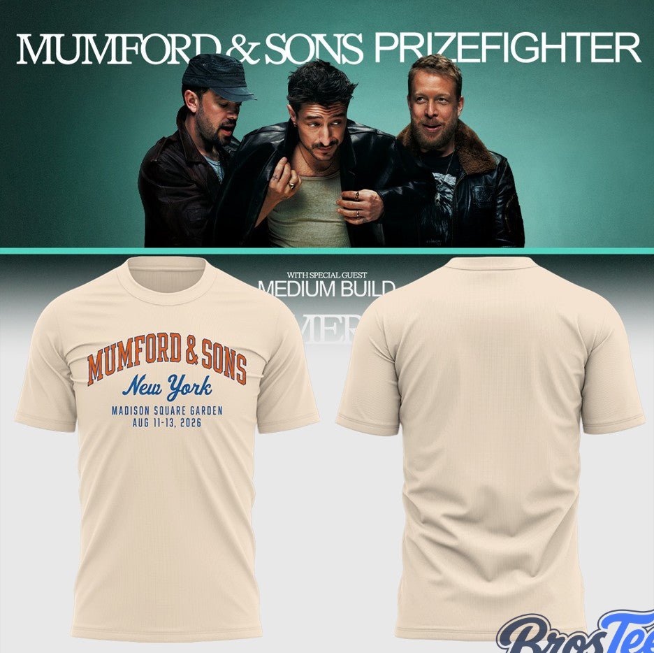 Mumford And Sons Prizefighter Tour 2026 in Madison Square Garden, NY T-Shirt