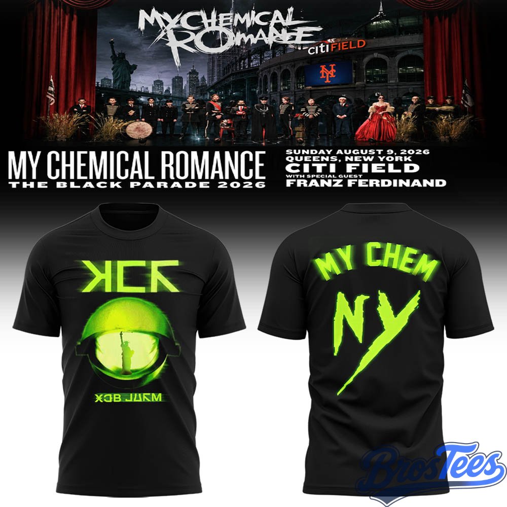 My Chemical Romance Long Live The Black Parade Tour US 2026 x New York T-Shirt