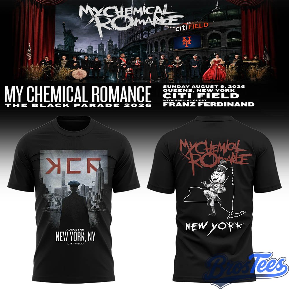 My Chemical Romance The Black Parade 2026 Tour – Citi Field New York T-Shirt