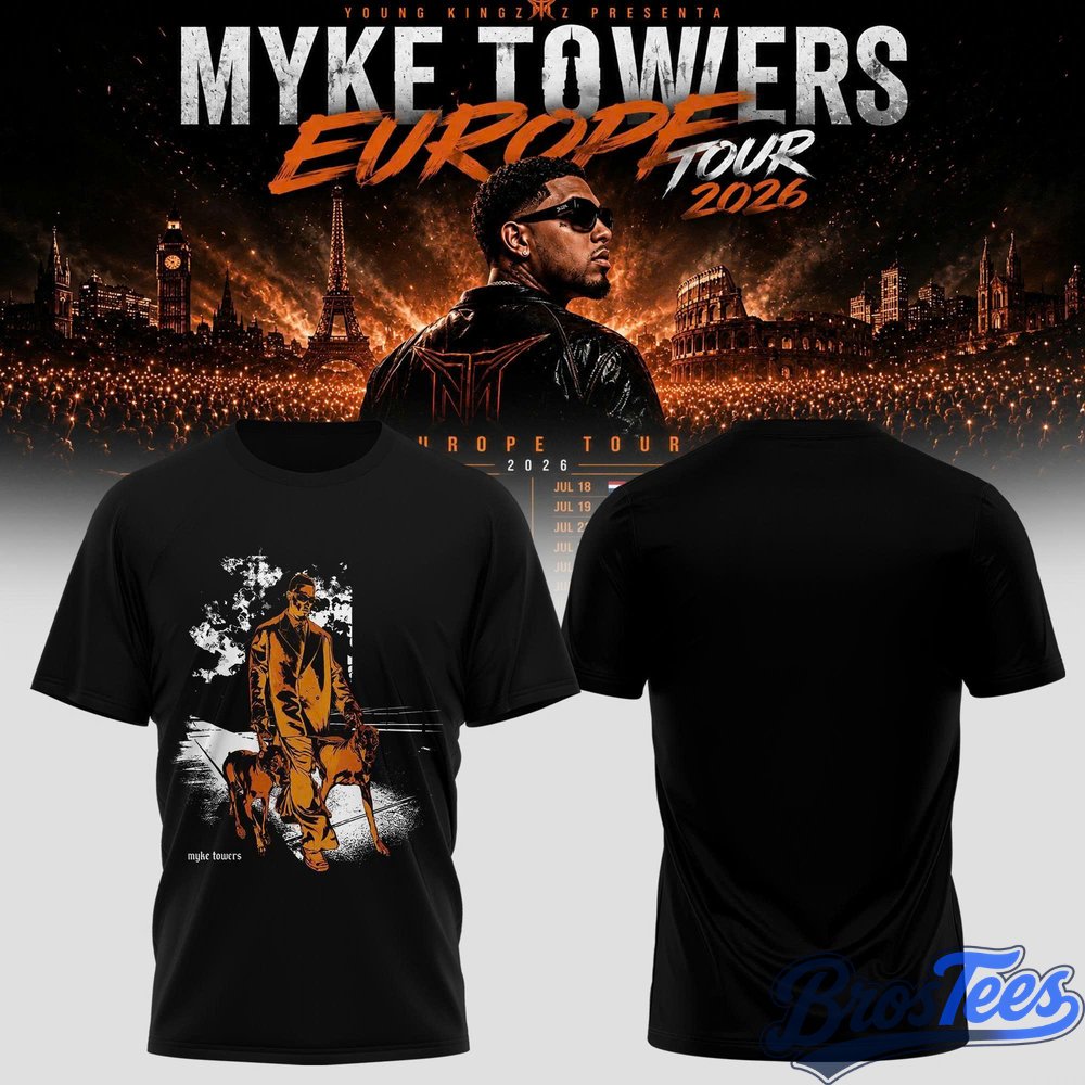 Myke Towers Noir PortAWit T-Shirt