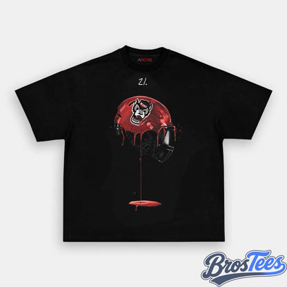 NC State Wolfpack Helmet Team Graphic Tee