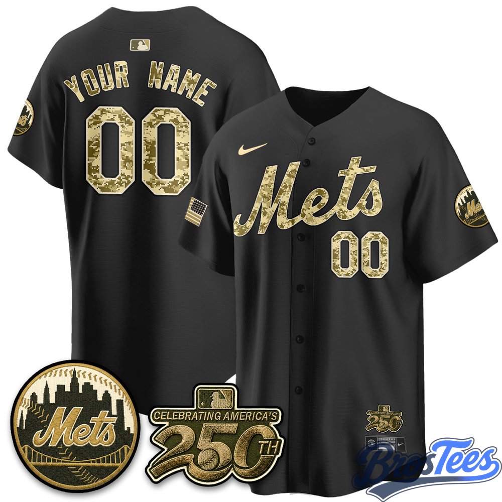 NY Mets Armed Forces Day Premier Custom Jersey