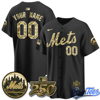 NY Mets Armed Forces Day Premier Custom Jersey