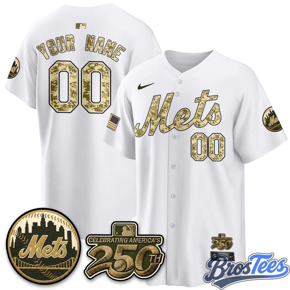 NY Mets Armed Forces Day Premier Custom Jersey
