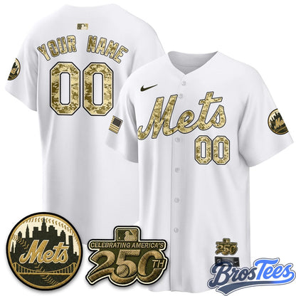 NY Mets Armed Forces Day Premier Custom Jersey