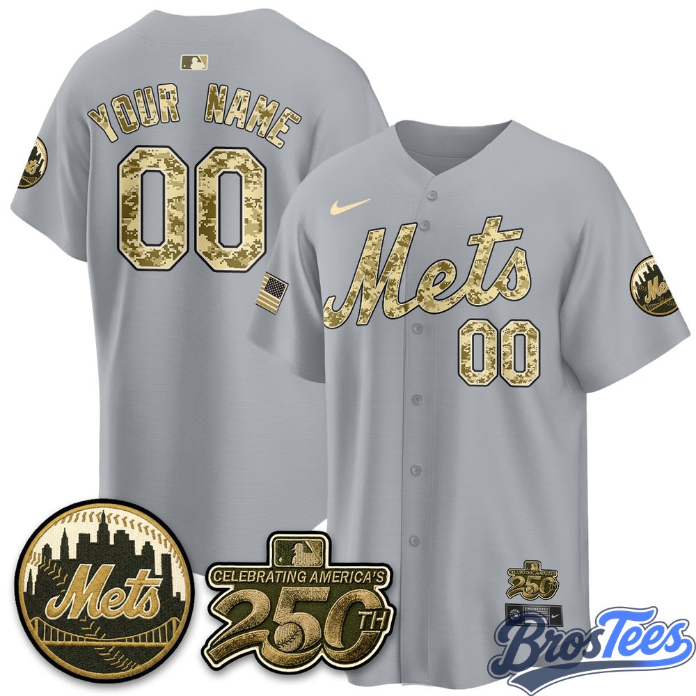NY Mets Armed Forces Day Premier Custom Jersey