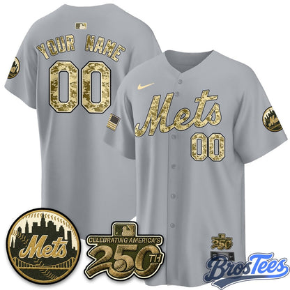 NY Mets Armed Forces Day Premier Custom Jersey