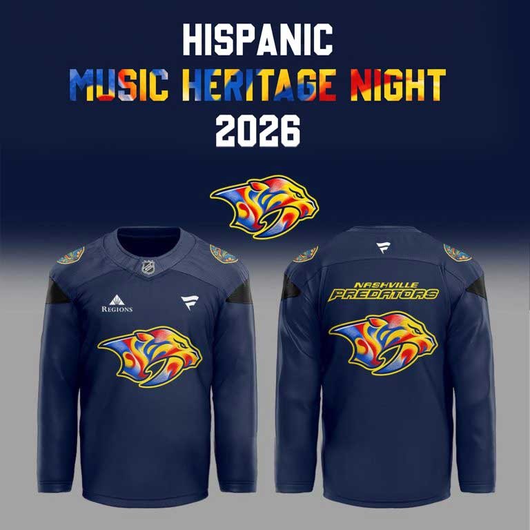 Nashville Predators Hispanic Music Heritage Night Hockey Jersey