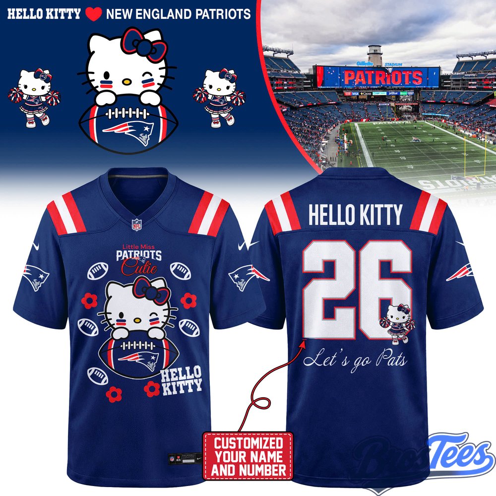 New England Patriots x Hello Kitty Football Jersey