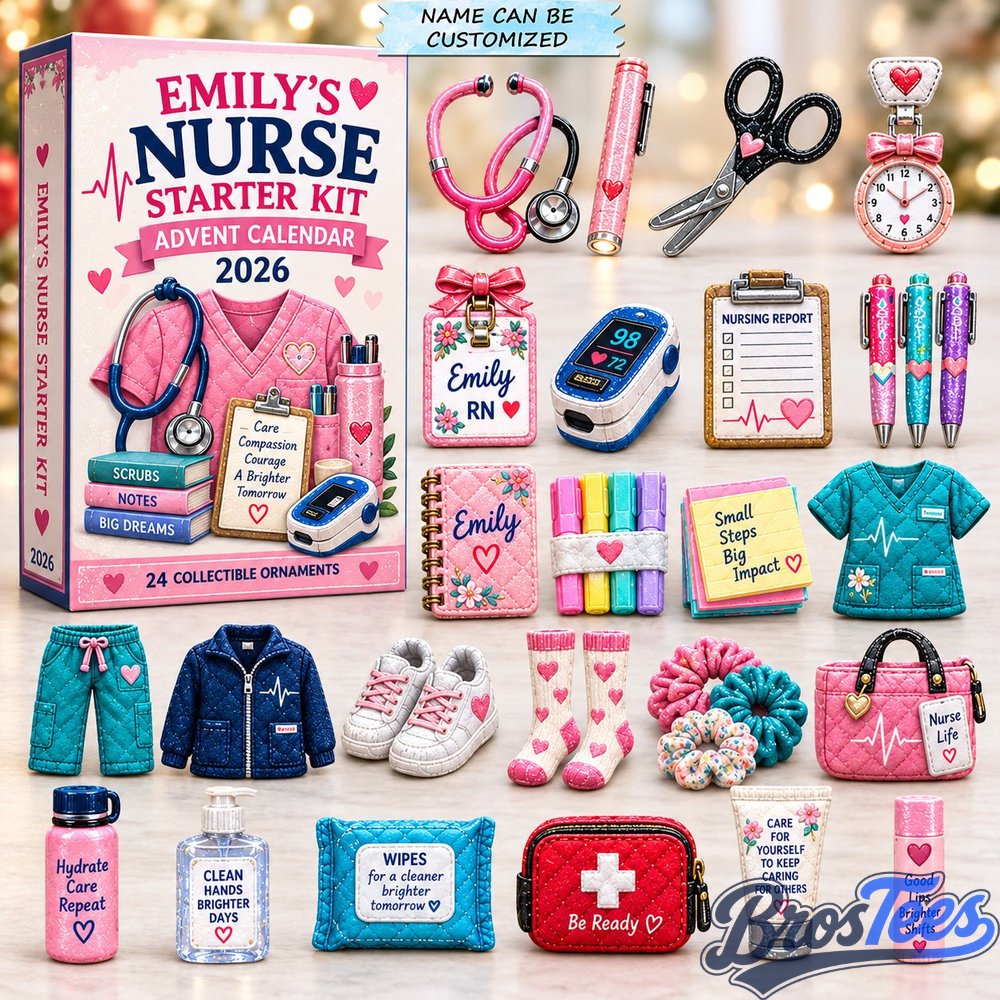 New Nurse Starter Kit Advent Calendar 2026 - 24-Day Countdown, Acrylic Charms