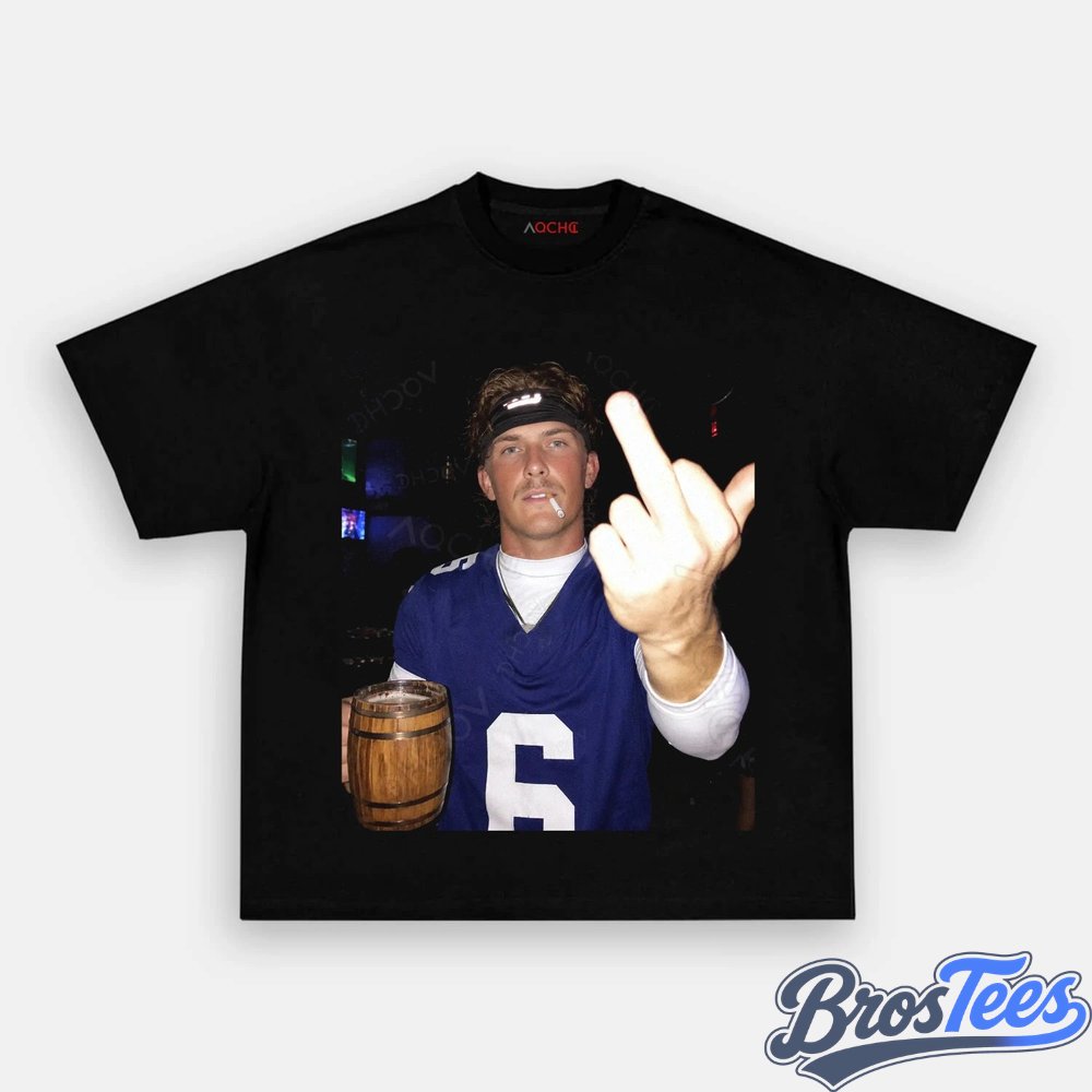 New York Giants Jaxson Dart Drinking & Middle Finger Tee
