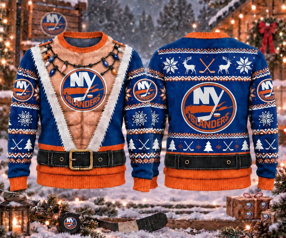 New York Islanders Funny Body Christmas Ugly Sweater