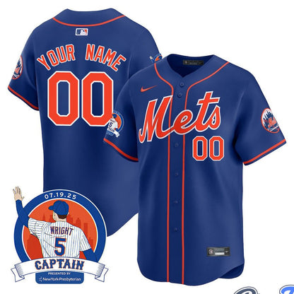 New York Mets David Wright Mets Legend Custom Baseball Jersey
