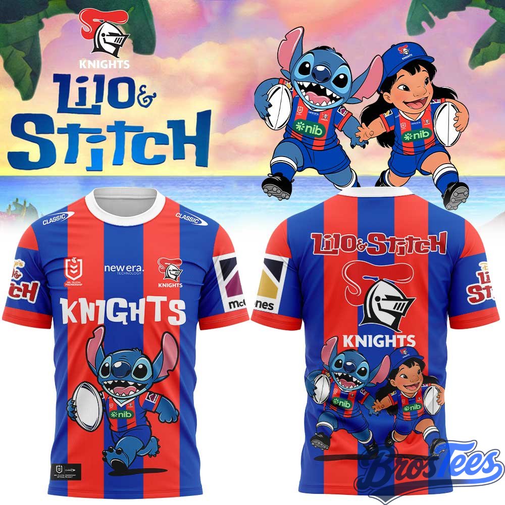 Newcastle Knights 2026 Lilo & Stitch T-Shirt