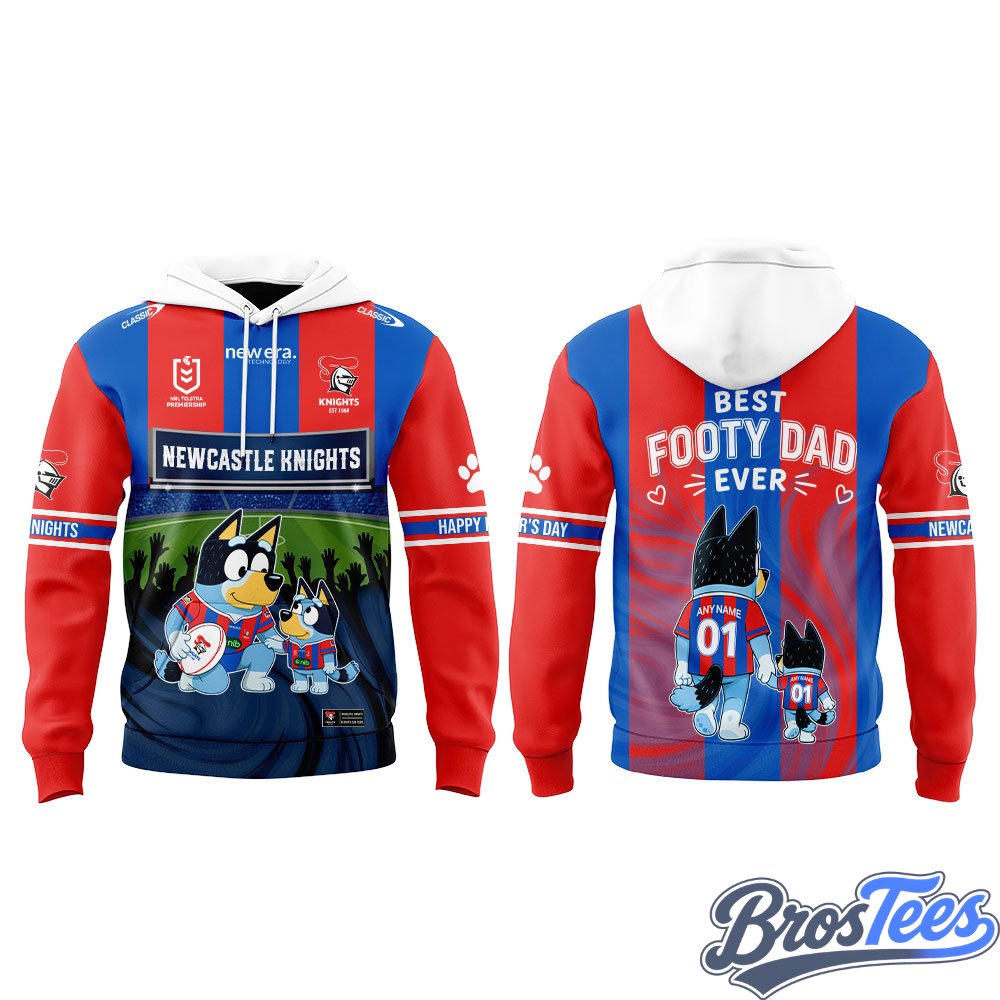 Newcastle Knights BLUEY HAPPY FATHER’S DAY 2026 Hoodie
