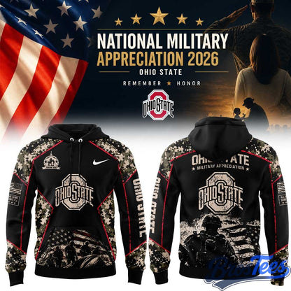 Ohio State Buckeyes 2026 Military Appreciation Hoodie