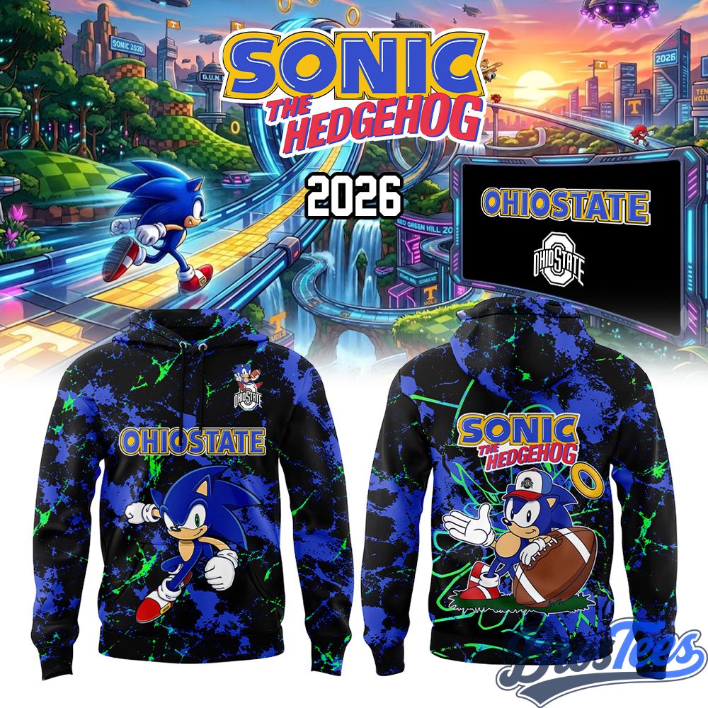 Ohio State Buckeyes Football Sonic the Hedgehog 2026 Hoodie