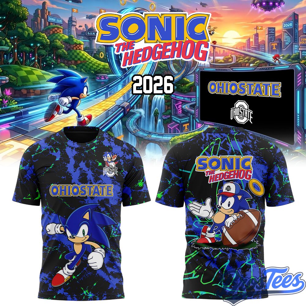 Ohio State Buckeyes Football Sonic the Hedgehog 2026 Shirt