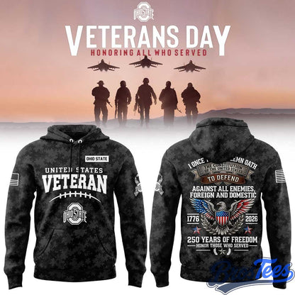 Ohio State Buckeyes Veterans Day 2026 Hoodie