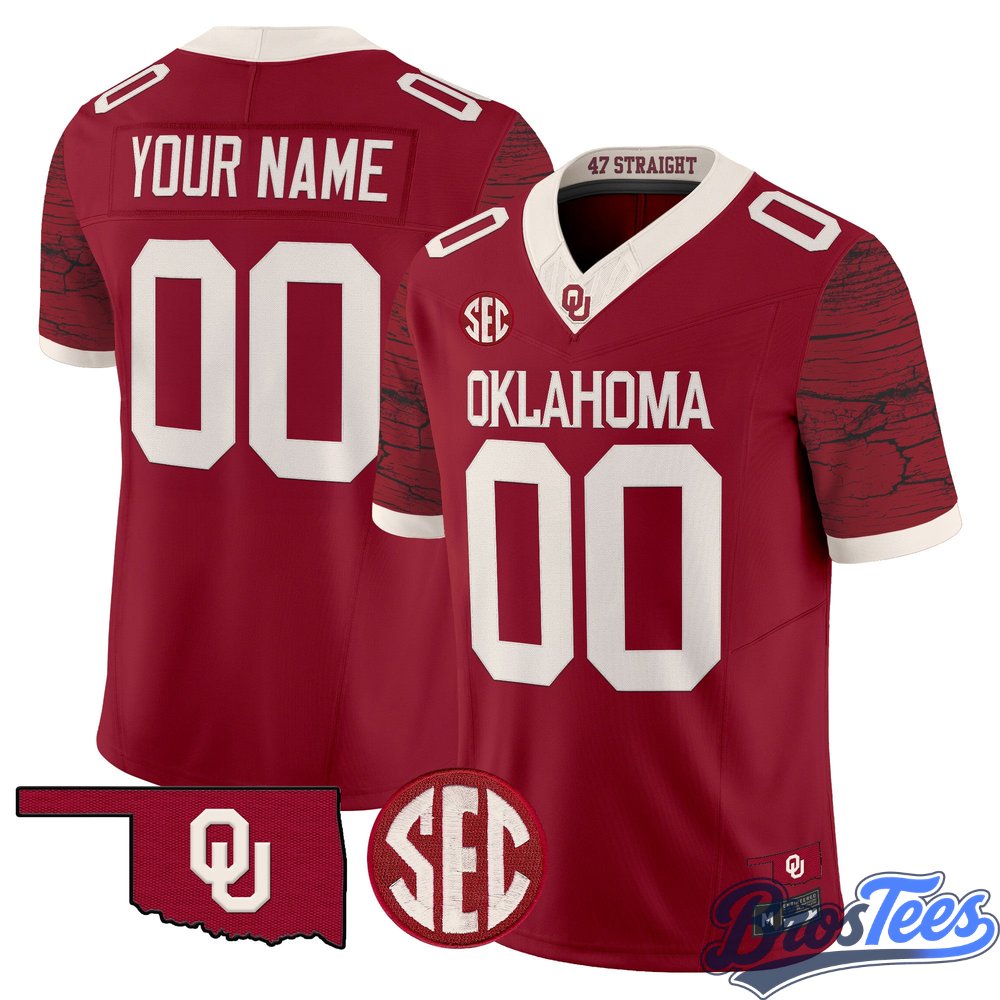 Oklahoma Sooners Rough Rider Vapor Limited Custom Jersey - Stitched
