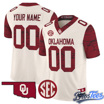Oklahoma Sooners Rough Rider Vapor Limited Custom Jersey - Stitched
