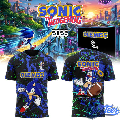 Ole Miss Football Sonic the Hedgehog 2026 Shirt