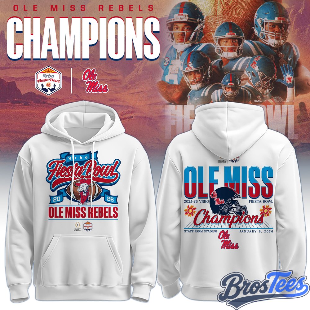 Ole Miss Rebels Fiesta Bowl Champions 2026 Hoodie