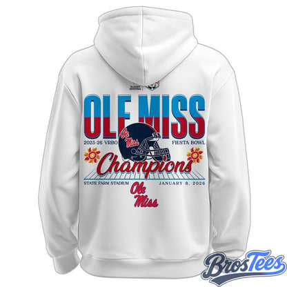 Ole Miss Rebels Fiesta Bowl Champions 2026 Hoodie