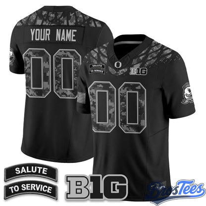 Oregon Ducks 2026 Salute to Service Vapor Custom Jersey - Stitched