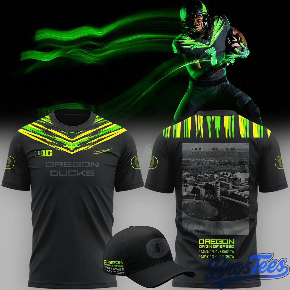 Oregon Ducks Honors Origin Of Speed 2026 T-Shirt