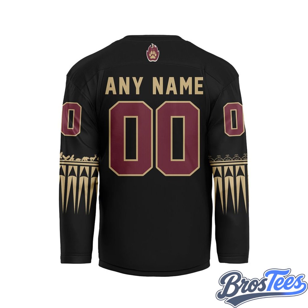 Oshawa FireWolves Black Custom Hockey Jersey