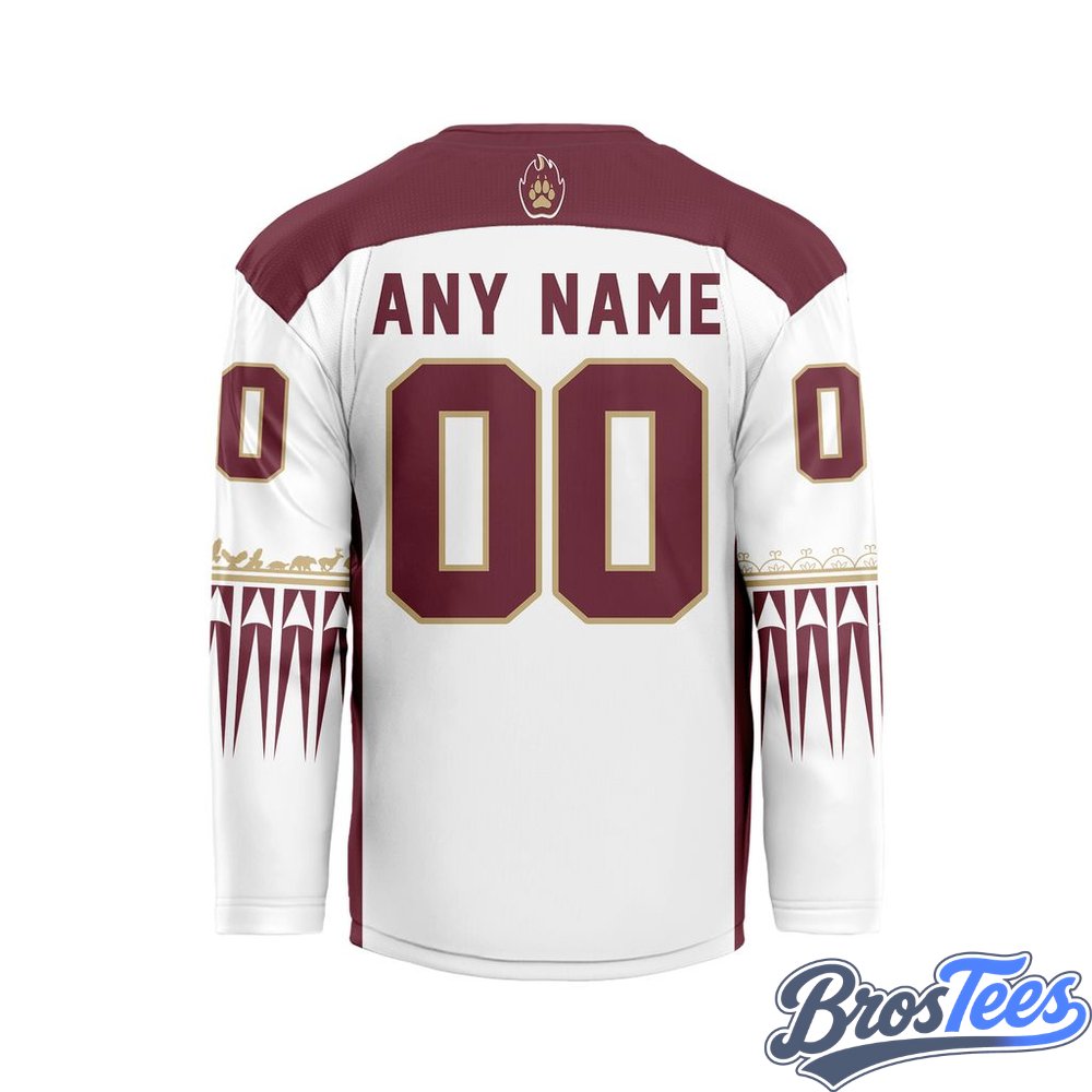 Oshawa FireWolves White Custom Hockey Jersey