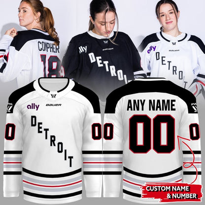 PWHL Detroit 2026 Hockey Jersey Custom - White