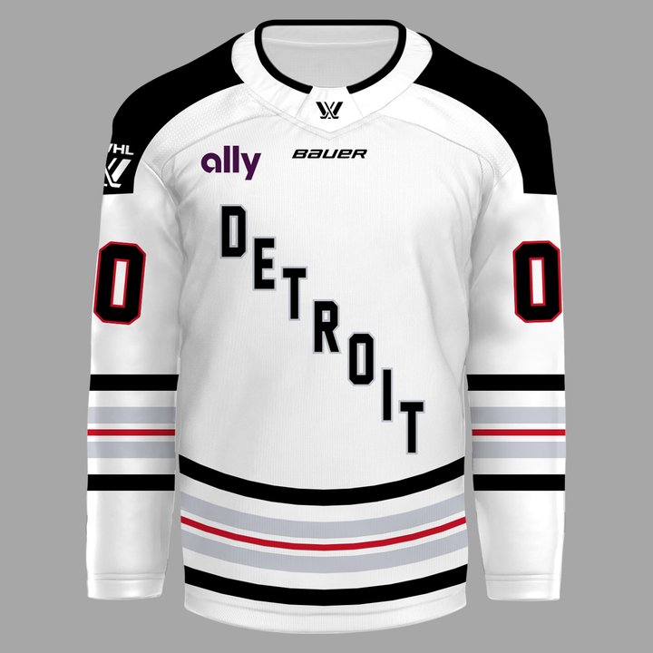 PWHL Detroit 2026 Hockey Jersey Custom - White