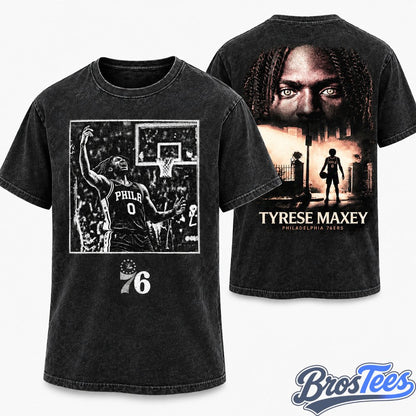 Philadelphia 76ers #0 Tyrese Maxey T-Shirt