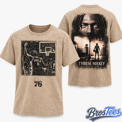Philadelphia 76ers #0 Tyrese Maxey T-Shirt