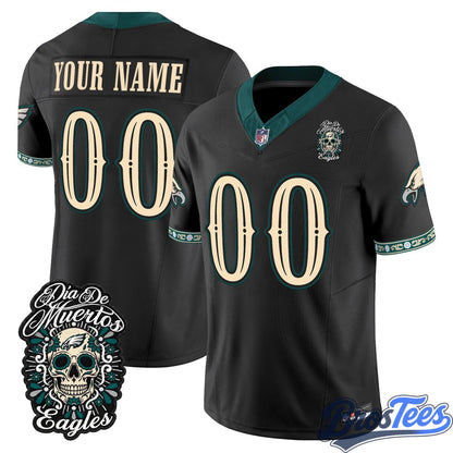 Philadelphia Eagles Día de los Muertos Vapor Limited Custom Jersey