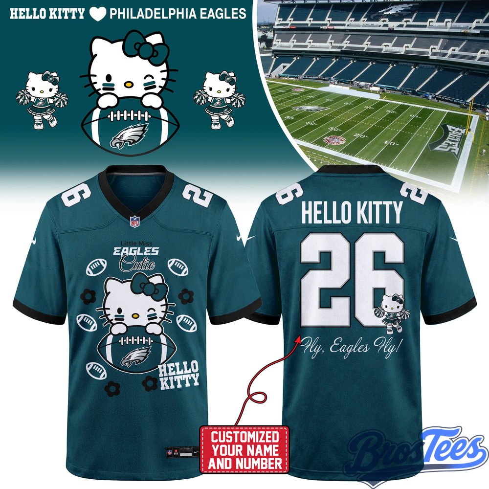 Philadelphia Eagles x Hello Kitty Football Jersey