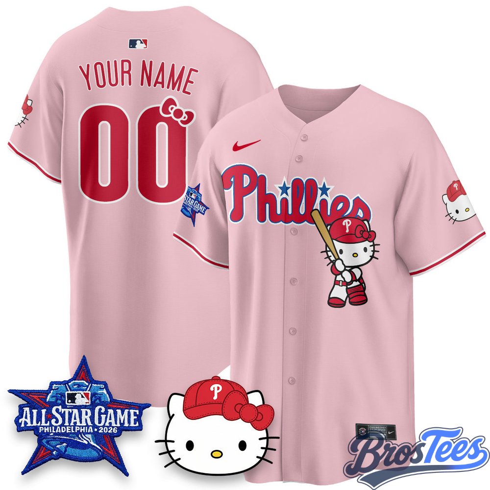 Philadelphia Phillies x Hello Kitty Custom Baseball Jersey