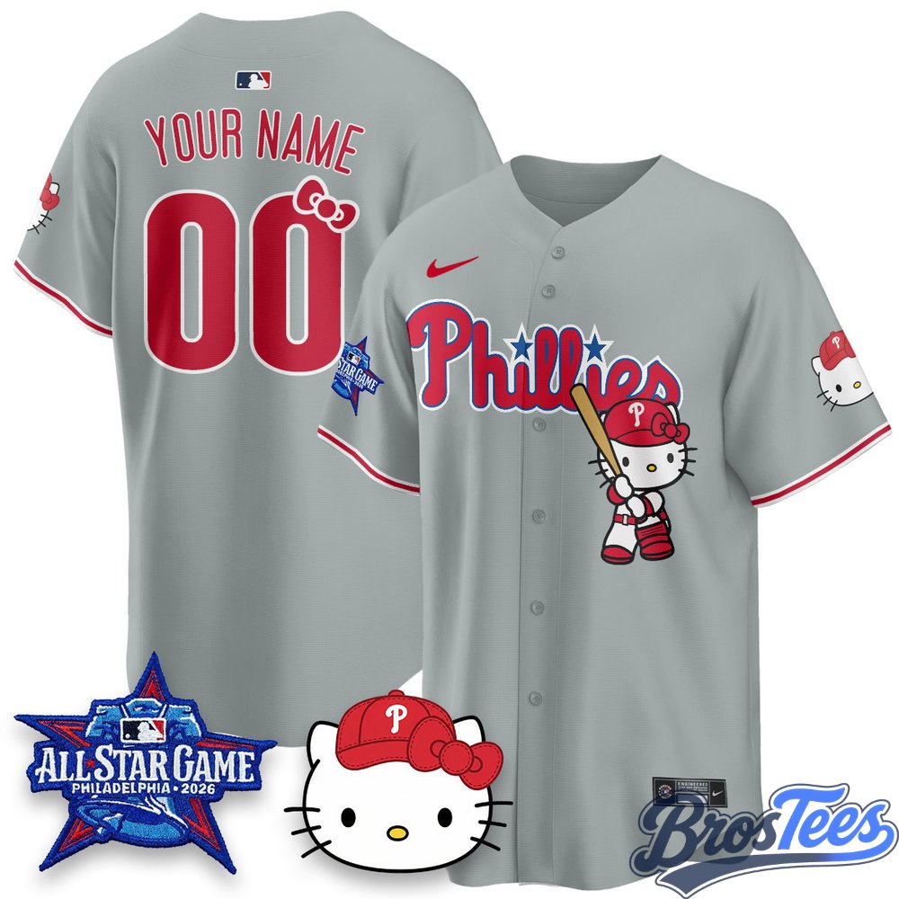 Philadelphia Phillies x Hello Kitty Custom Baseball Jersey