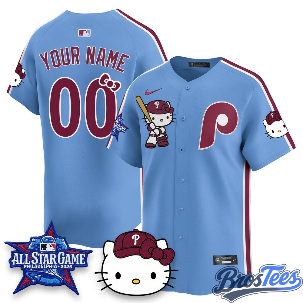 Philadelphia Phillies x Hello Kitty Custom Baseball Jersey