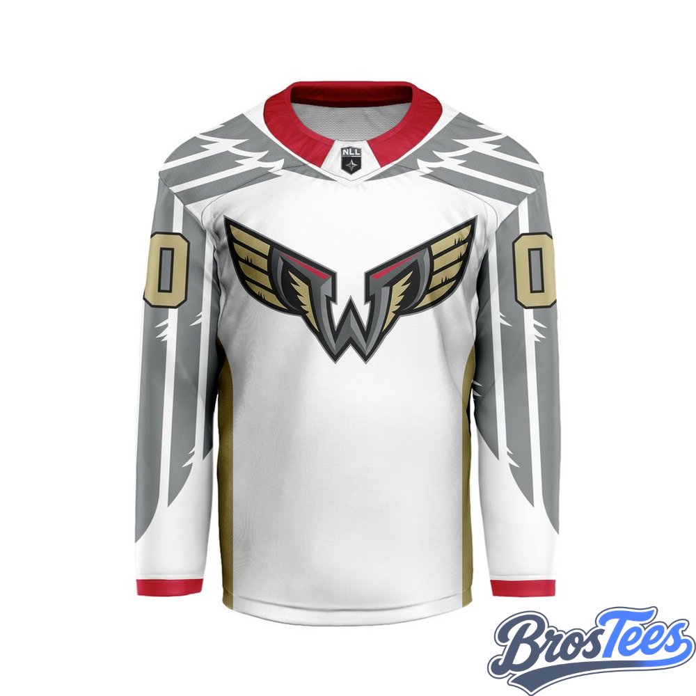 Philadelphia Wings White Custom Hockey Jersey