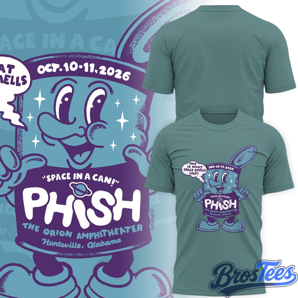 Phish Huntsville '26 Event at Huntsville, Alabama T-Shirt 🎸🐠