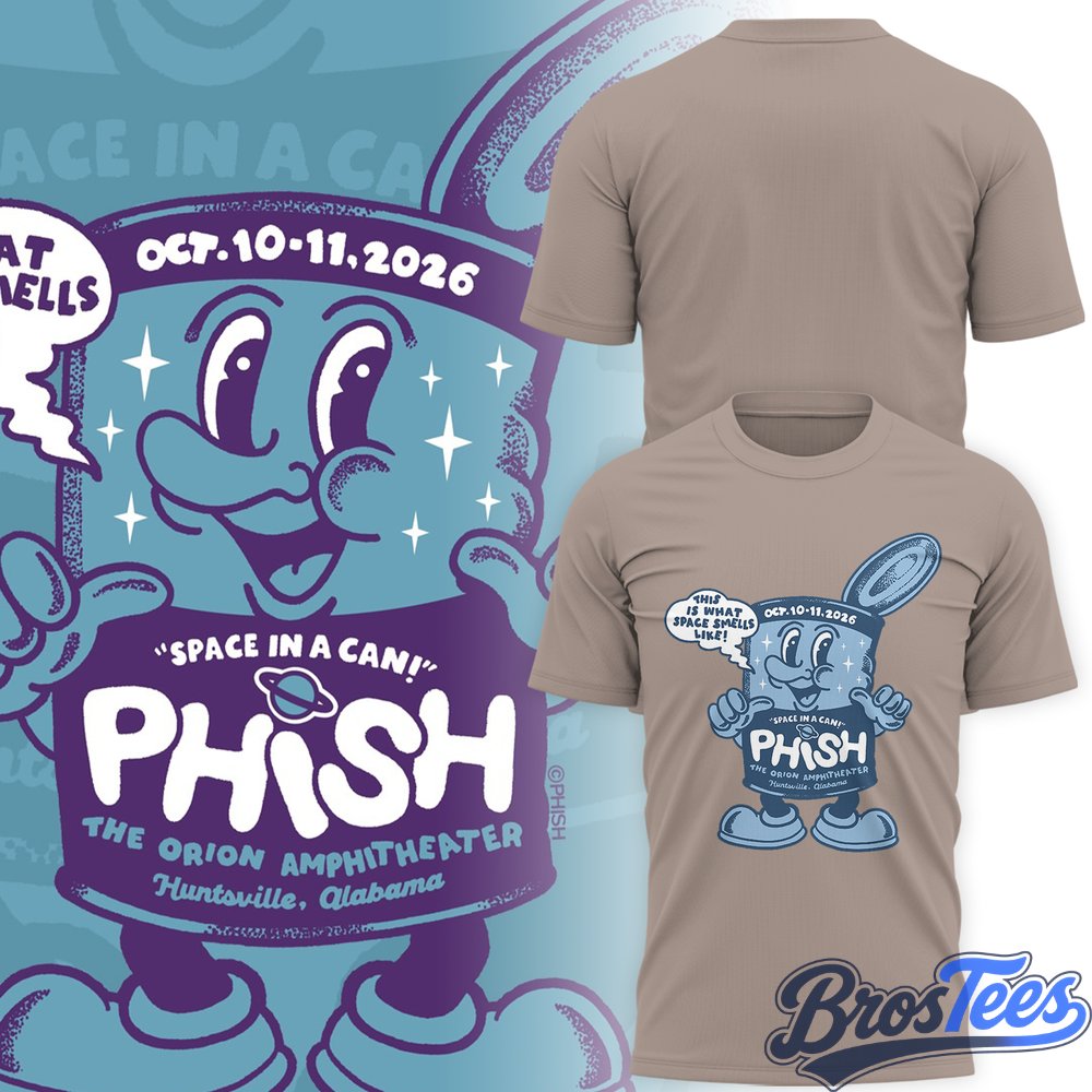 Phish Huntsville '26 Event at Huntsville, Alabama T-Shirt 🎸🐠