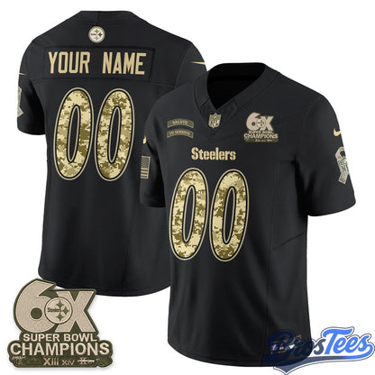 Pittsburgh Steelers 2026 Salute to Service Edition Vapor Custom Jersey- Stitched