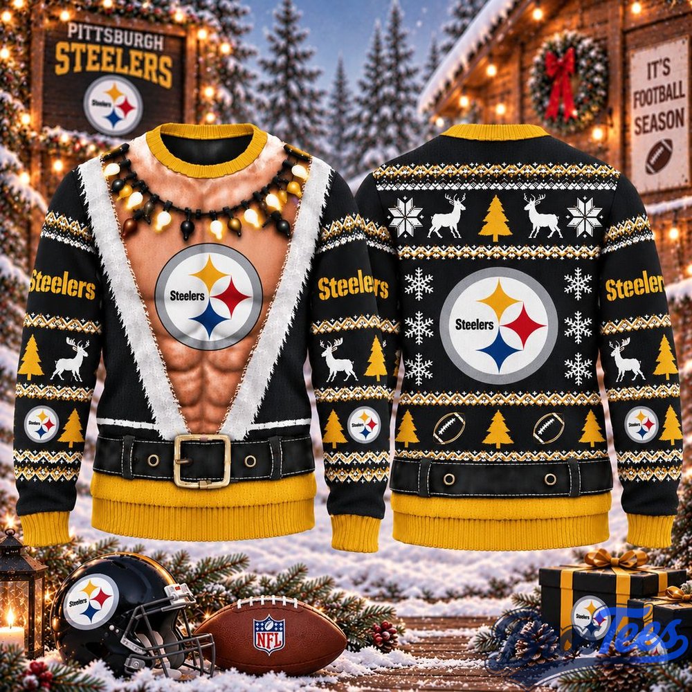 Pittsburgh Steelers Funny Body Christmas Ugly Sweater