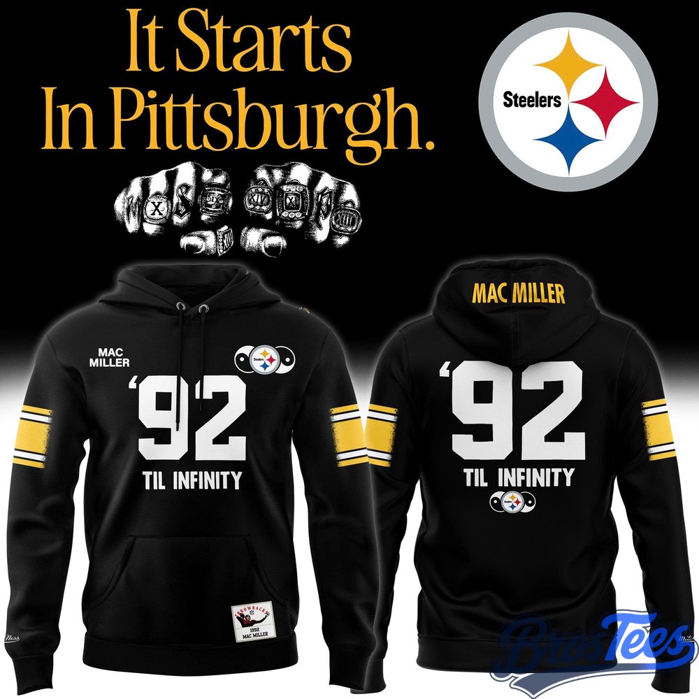 Pittsburgh Steelers x Mac Miller '92 Til Infinity Hoodie