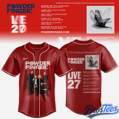 Powderfinger Live ’27 Tour Special Baseball Jersey