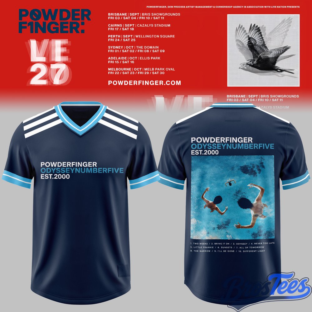 Powderfinger Live ’27 Tour Special Football Jersey