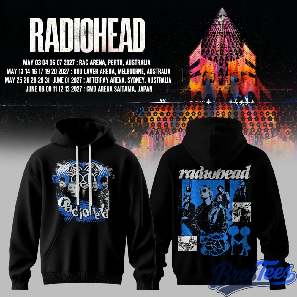 Radiohead Australia Tour 2027 Hoodie